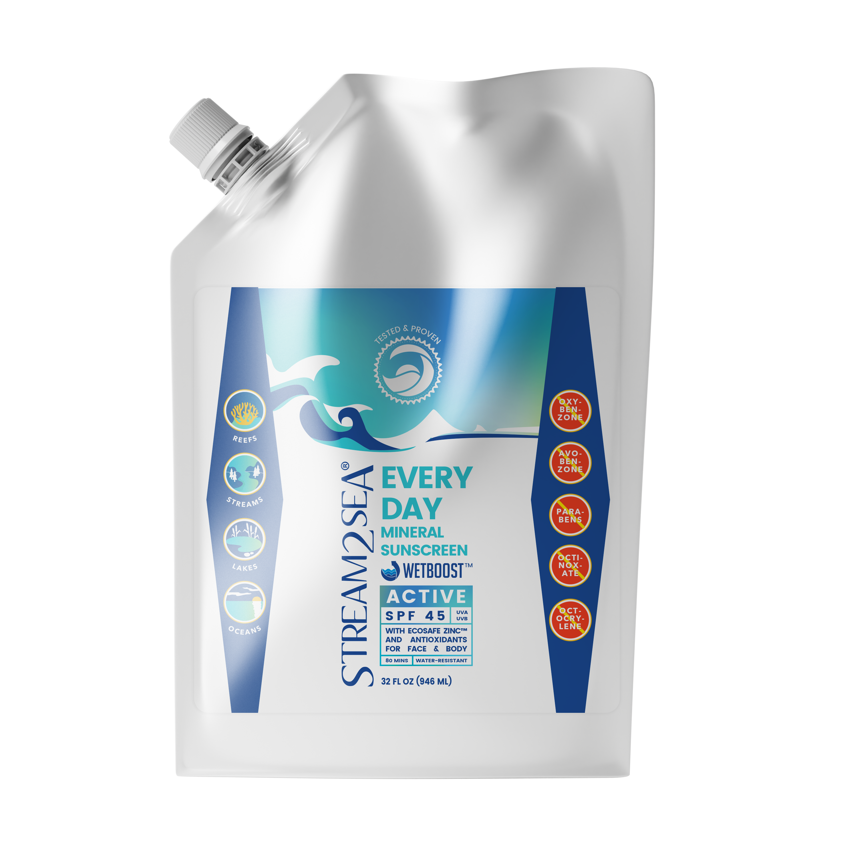 Every Day Mineral Sunscreen SPF – Organic Zinc Protection – Stream2Sea