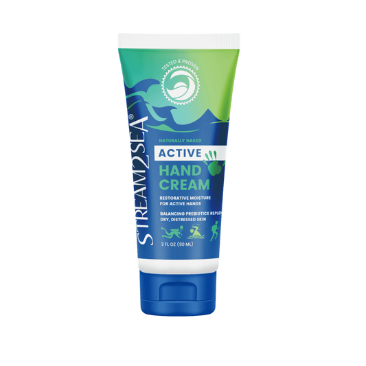 Stream2Sea Fragrance-Free Hand Cream – Reef Safe, biodegradable moisturizer for nourished, hydrated, and protected hands.