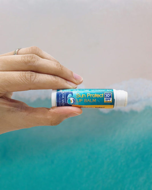 Stream2Sea SPF 30 Lip Balm Naked – Reef Safe, mineral-based, eco-friendly lip protection for daily hydration and sun defense.