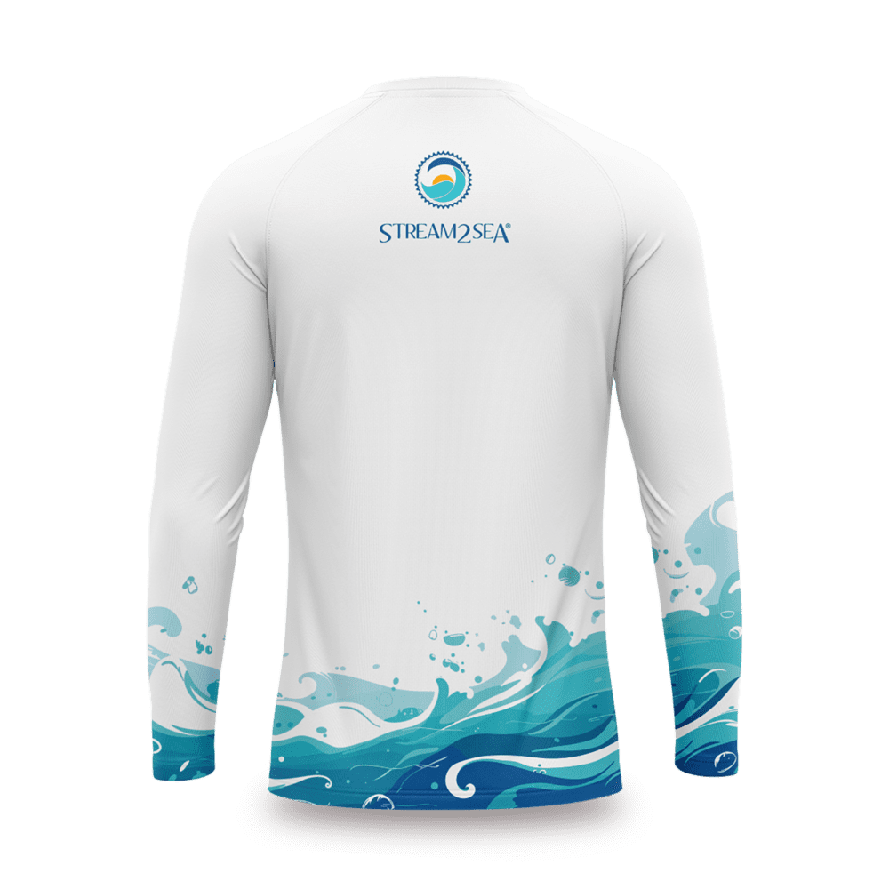 Stream2Sea Rash Guard – Lightweight, recycled fabric offering sun protection for water adventures.