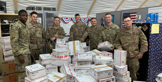 Troops receiving packages 7, Rolling Stone sunscreen 2024