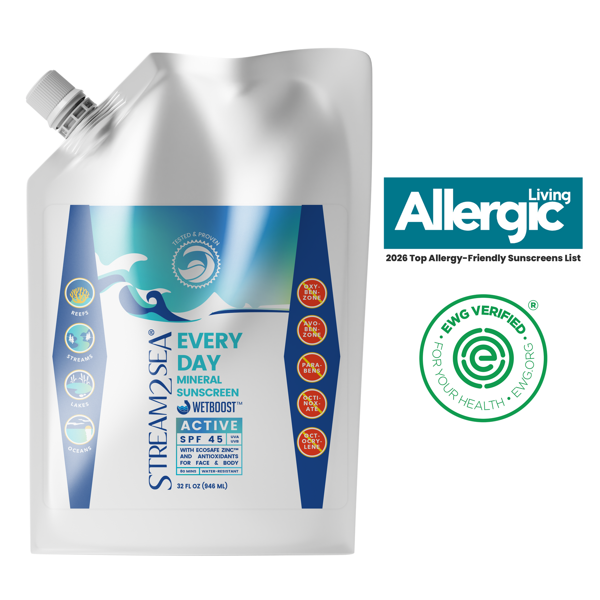 Every Day Mineral Sunscreen SPF – Organic Zinc Protection – Stream2Sea