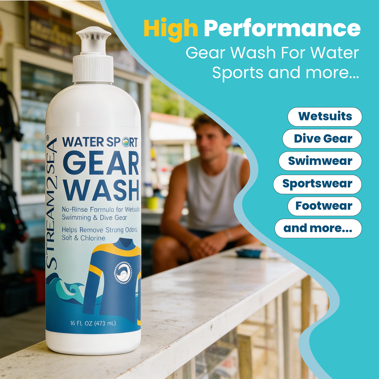 Water Sport Gear Wash 16 fl. oz.