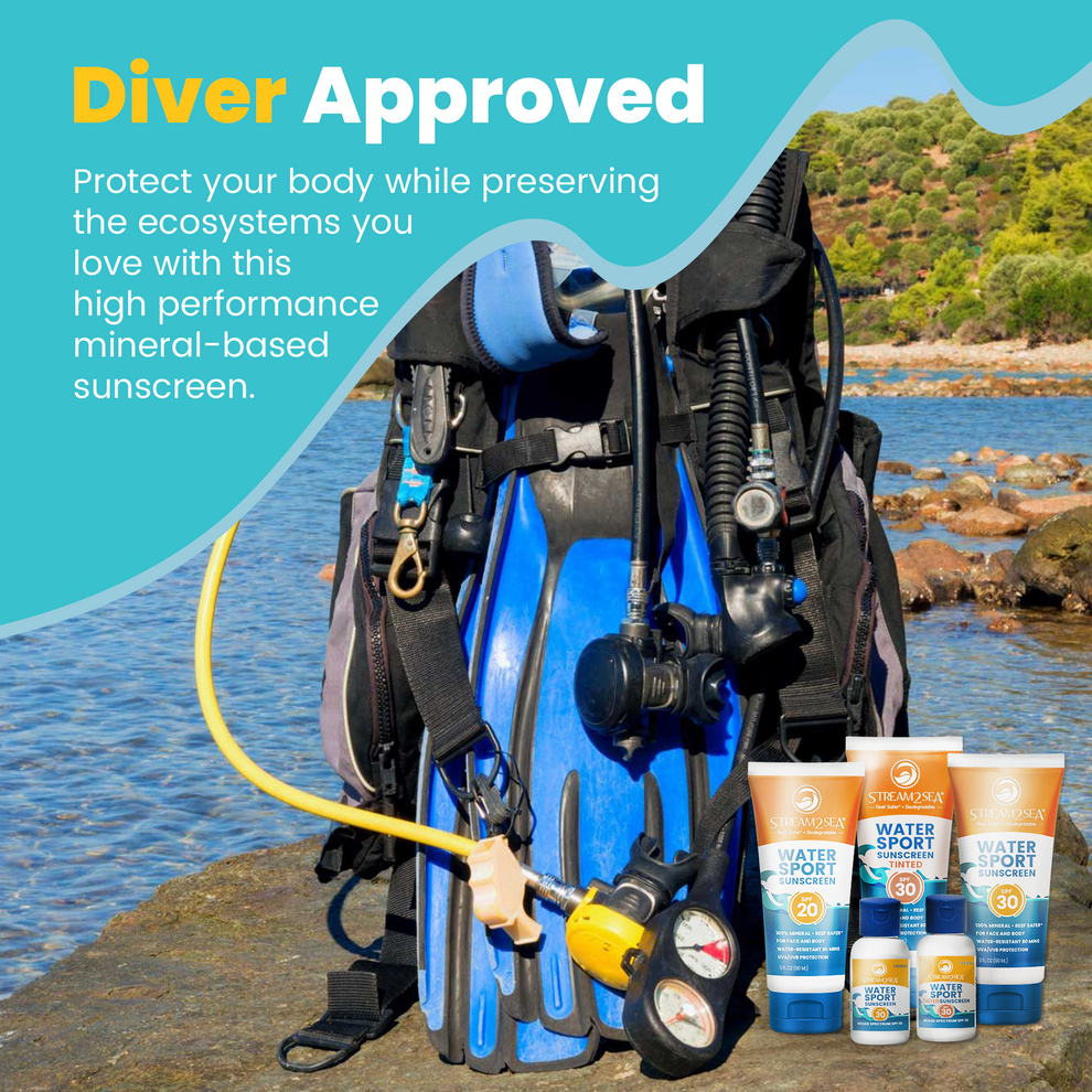 Waterproof SPF 30 Sunscreen | Sun Protection for Swimmers | Stream2Sea