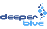 DeeperBlue Logo – Showcasing Stream2Sea’s recognition for Reef Safe, hypoallergenic skincare and sun protection products.