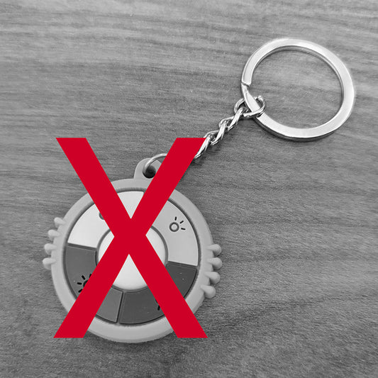 NO FREE UV Reactive Keychain