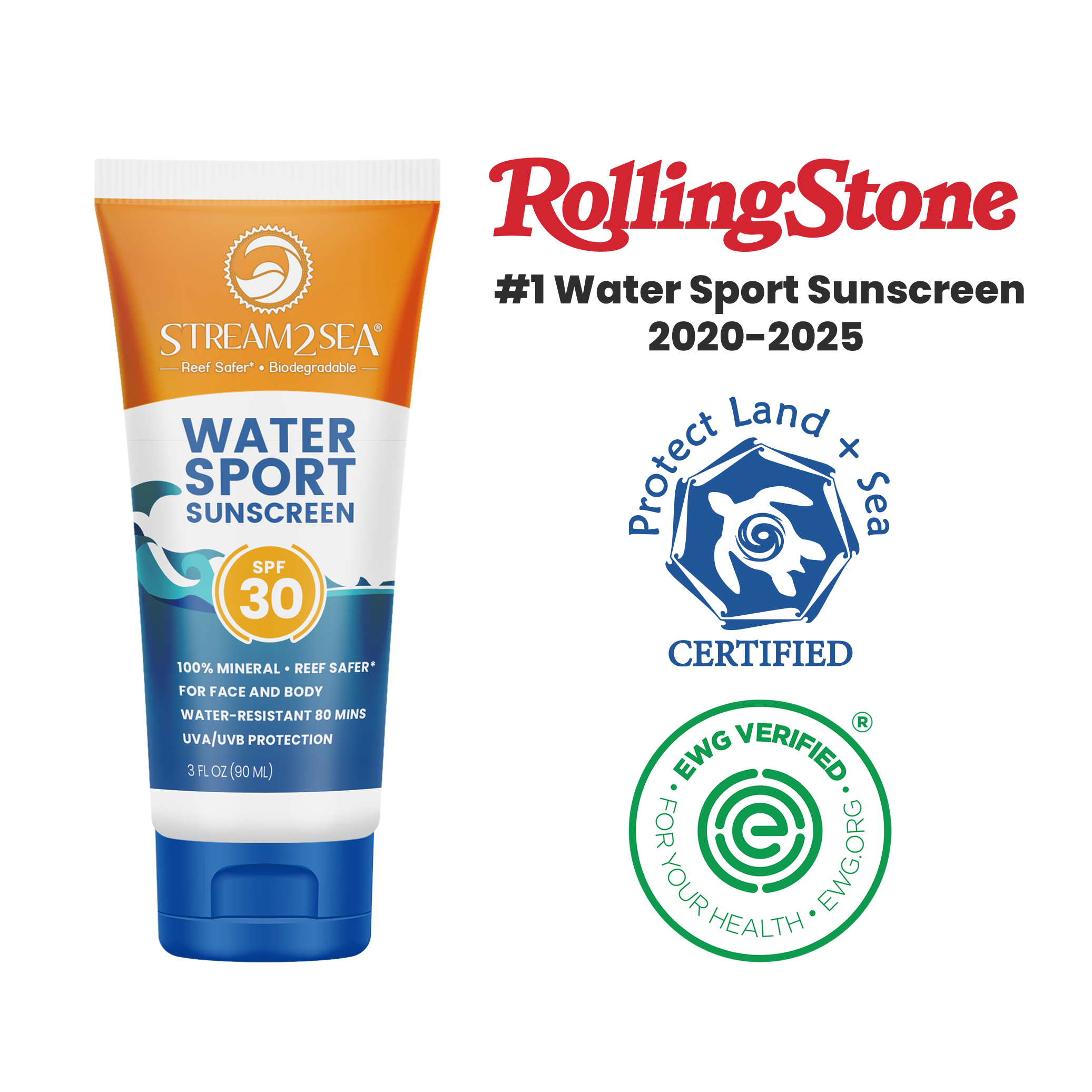 Reef Safe Sun Protection | Active & Tinted Mineral Sunscreen | Stream2Sea