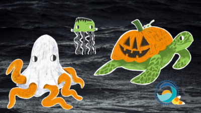 Sea Creatures in Halloween Costumes